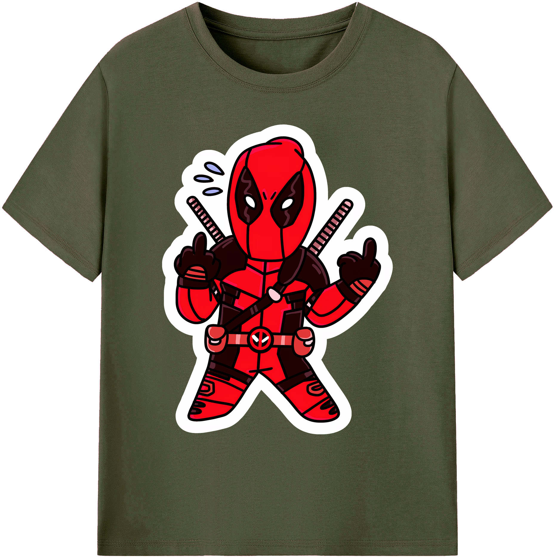 （画像用） Deadpool デッドプール 綿100％ メンズ半袖Tシャツ｜肌触りやわらか＆通気性